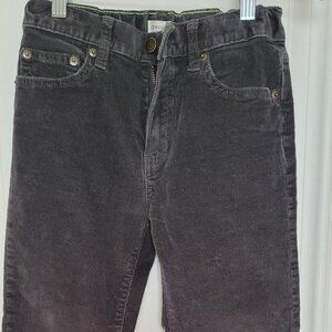 JCREW Crewcuts Boys' Straight-fit Stretch Corduroy pant Gray Size 10 Barely Worn